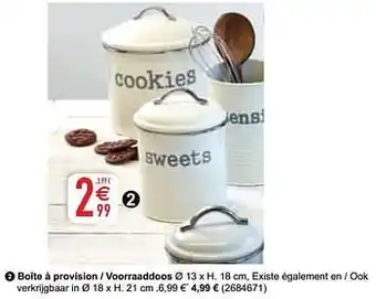 Cora Boîte à provision - voorraaddoos aanbieding