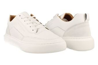 Berca Shoes 727 Cycleur De Luxe Sneaker Laag Heren Albufeira Volledig Leder Trend Complete White - Wit aanbieding