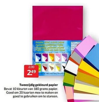 Tweezijdig gekleurd papier
