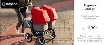 Baby & Tiener Bugaboo donkey3 mono, duo of twin kinderwagen aanbieding