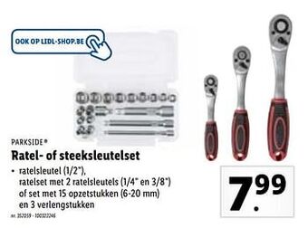 Lidl Ratel- of steeksleutelset aanbieding