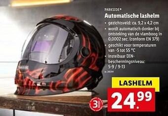 Lidl Automatische lashelm aanbieding