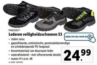 Lidl Lederen veiligheidsschoenen s3 aanbieding