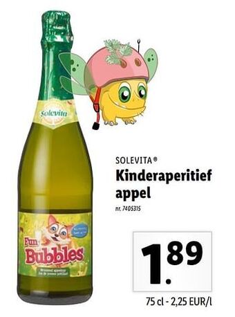 Lidl Kinderaperitief appel aanbieding