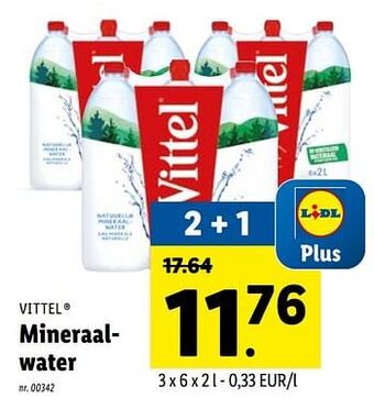 Lidl Mineraalwater aanbieding