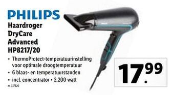Lidl Philips haardroger drycare advanced hp8217-20 aanbieding