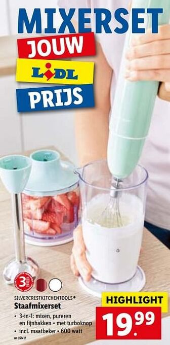 Lidl Silvercrestkitchentools staafmixerset aanbieding