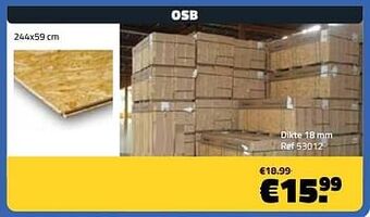 Bouwcenter Frans Vlaeminck Osb dikte 18 mm aanbieding