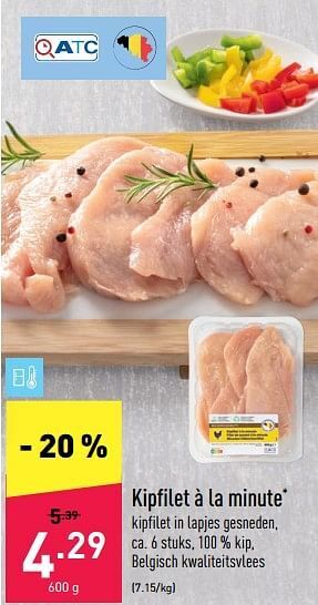ALDI Kipfilet à la minute aanbieding