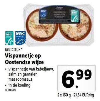 Lidl Vispannetje op oostendse wijze aanbieding