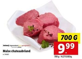 Lidl Malse chateaubriand aanbieding