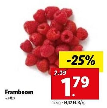 Lidl Frambozen aanbieding