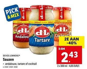 Lidl Sauzen aanbieding