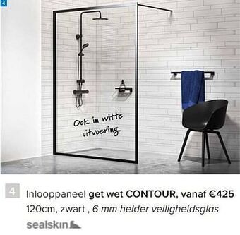 Inlooppaneel get wet contour