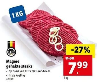 Magere gehakte steaks