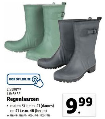 Lidl Regenlaarzen aanbieding