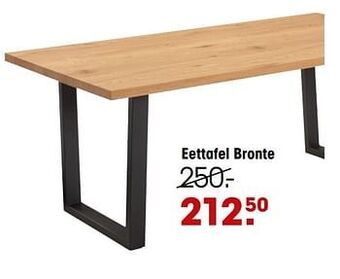 Kwantum Eettafel bronte aanbieding