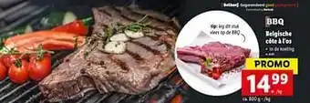 Lidl Belgische côte à l`os aanbieding