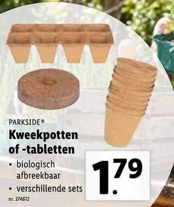 Lidl Kweekpotten of -tabletten aanbieding
