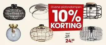 Kwantum Diverse plafondlampen aanbieding