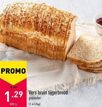 ALDI Vers bruin tijgerbrood aanbieding