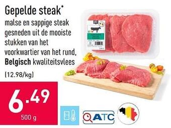 ALDI Gepelde steak aanbieding