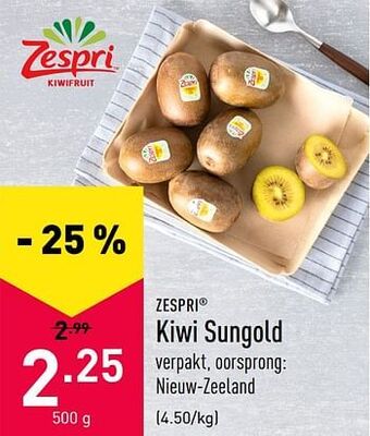 ALDI Kiwi sungold aanbieding