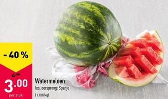 ALDI Watermeloen aanbieding