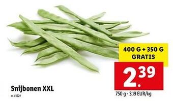 Snijbonen xxl