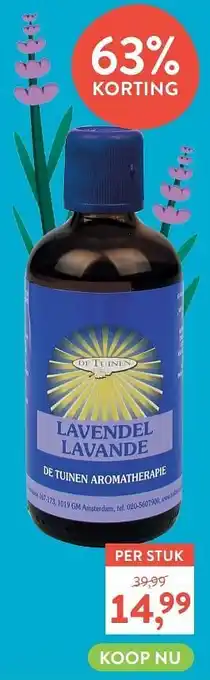 Holland & Barrett De tuinen lavendel lavande aanbieding