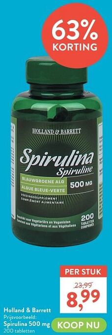 Spirulina 500 mg