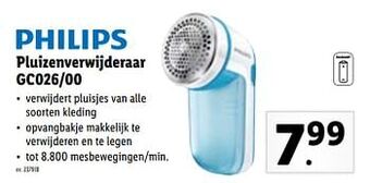 Philips pluizenverwijderaar gc026-00
