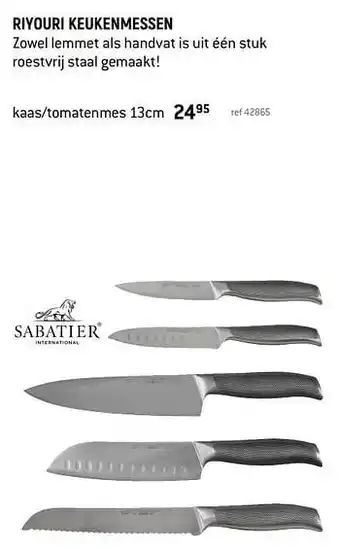Riyouri keukenmessen kaas-tomatenmes
