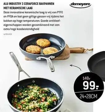 Alu industry 3 ceraforce bakpannen met keramische laag