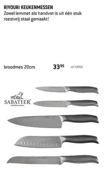 Riyouri keukenmessen broodmes
