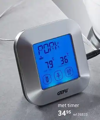 Digitale thermometer met timer