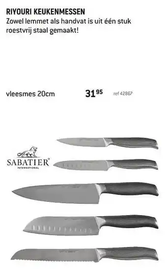Freetime Riyouri keukenmessen vleesmes aanbieding