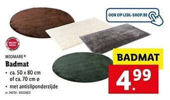 Lidl Badmat aanbieding