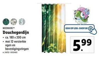 Lidl Douchegordijn aanbieding