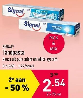 ALDI Tandpasta aanbieding