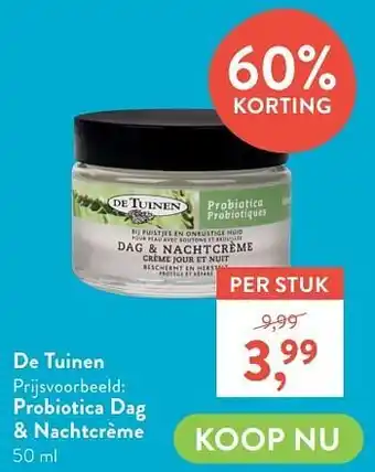 Probiotica dag + nachtcrème