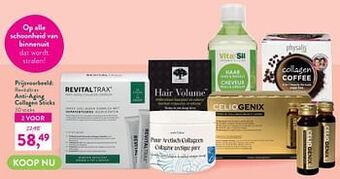 Holland & Barrett Revitaltrax anti-aging collagen sticks aanbieding