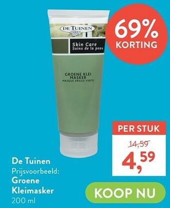 Groene kleimasker