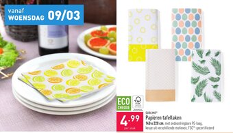 ALDI Sublimo Papieren tafellaken aanbieding