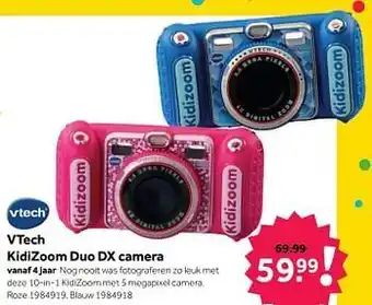 Intertoys Vtech kidizoom duo dx camera roze aanbieding