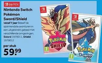 Intertoys Nintendo switch pokémon sword-shield sword aanbieding
