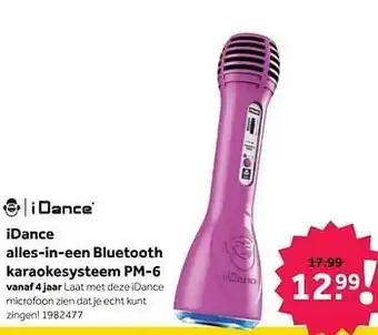 Idance alles-in-een bluetooth karaokesysteem pm-6