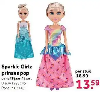 Sparkle girlz prinses pop blauw