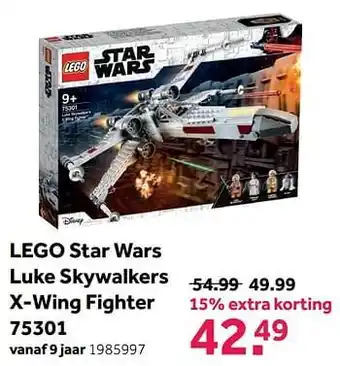Lego star wars luke skywalkers x-wing fighter 75301