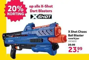 Intertoys X shot chaos ball blaster aanbieding